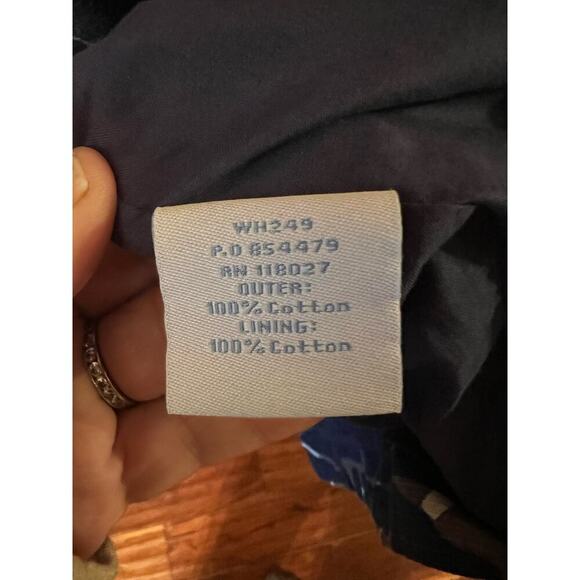 Boden Womens A-Line Dress Notch Neck Shift Sheath Navy Green Camo US 4R Cotton - Picture 6 of 6